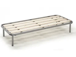 Estrado de solteiro Mariaelena, Base ortopédica com ripas aplainadas, 100% Fabricado na Itália, 80x190h 31 cm