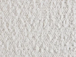 Estrado decorativo estofado 140x190 cm tecido bouclé branco com pés - ELENAE de YSMÉE