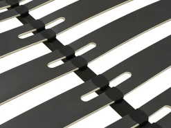 Estrado estrutura de ripas de 160x200cm, 2x9 ripas, sem pés preto MONTIANO da YSMÉE