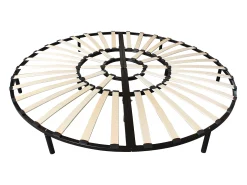 Estrado redondo de ripas 220 x 220 cm - 53 ripas