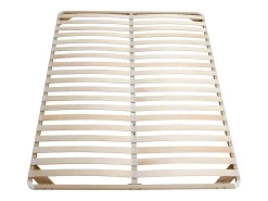 Estrado 2x19 ripas 180 x 200 cm em metal, sem pés, bege