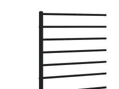 Estrutura de cama com cabeceira 120x200 cm metal preto