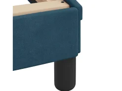 Estrutura de cama com cabeceira Dover 180x200 cm veludo azul