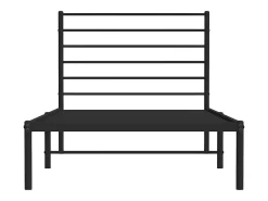 Estrutura de cama com cabeceira 90x190 cm metal preto