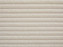 Estrutura de cama com gavetão 160 x 200 cm queen size em veludo canelado Creme - KARESO de YSMÉE