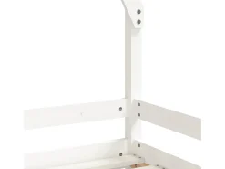 Estrutura de cama infantil 90x200 cm pinho maciço branco
