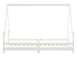 Estrutura de cama infantil 90x190 cm pinho maciço branco