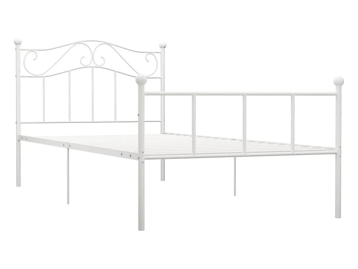 Estrutura de cama metal 90x200 cm branco