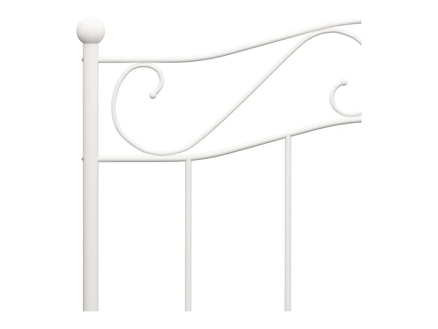 Estrutura de cama metal 90x200 cm branco