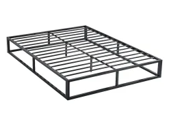 Estrutura de cama metálica 160 x 200 cm - Preto