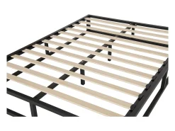 Estrutura de cama metálica 160 x 200 cm - Preto