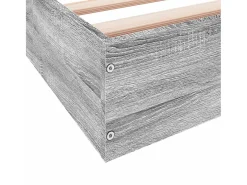 Estrutura de cama sem colchão 160x200 cm sonoma cinzento
