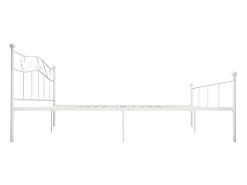 Estrutura de cama 180x200 cm metal branco