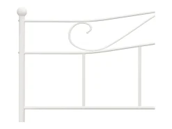 Estrutura de cama 180x200 cm metal branco