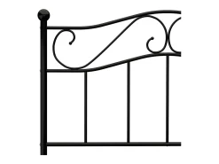Estrutura de cama 90x200 cm metal preto