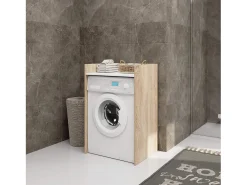 Estrutura para Máquina de Lavar FIN Carvalho de Sonoma/Branco - 64x98x50 cm