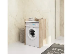 Estrutura para Máquina de Lavar FIN Carvalho de Sonoma/Branco - 64x98x50 cm