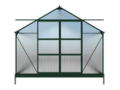 Estufa de jardim em policarbonato de 16,8 m² com base IXORA