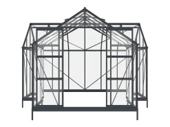 Estufa de jardim estilo orangerie vidro temperado 15,5 m² antracite NARCISSE