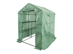 Estufa de tomate "Lys" com prateleiras - 2,04 m² - 130 g - Verde