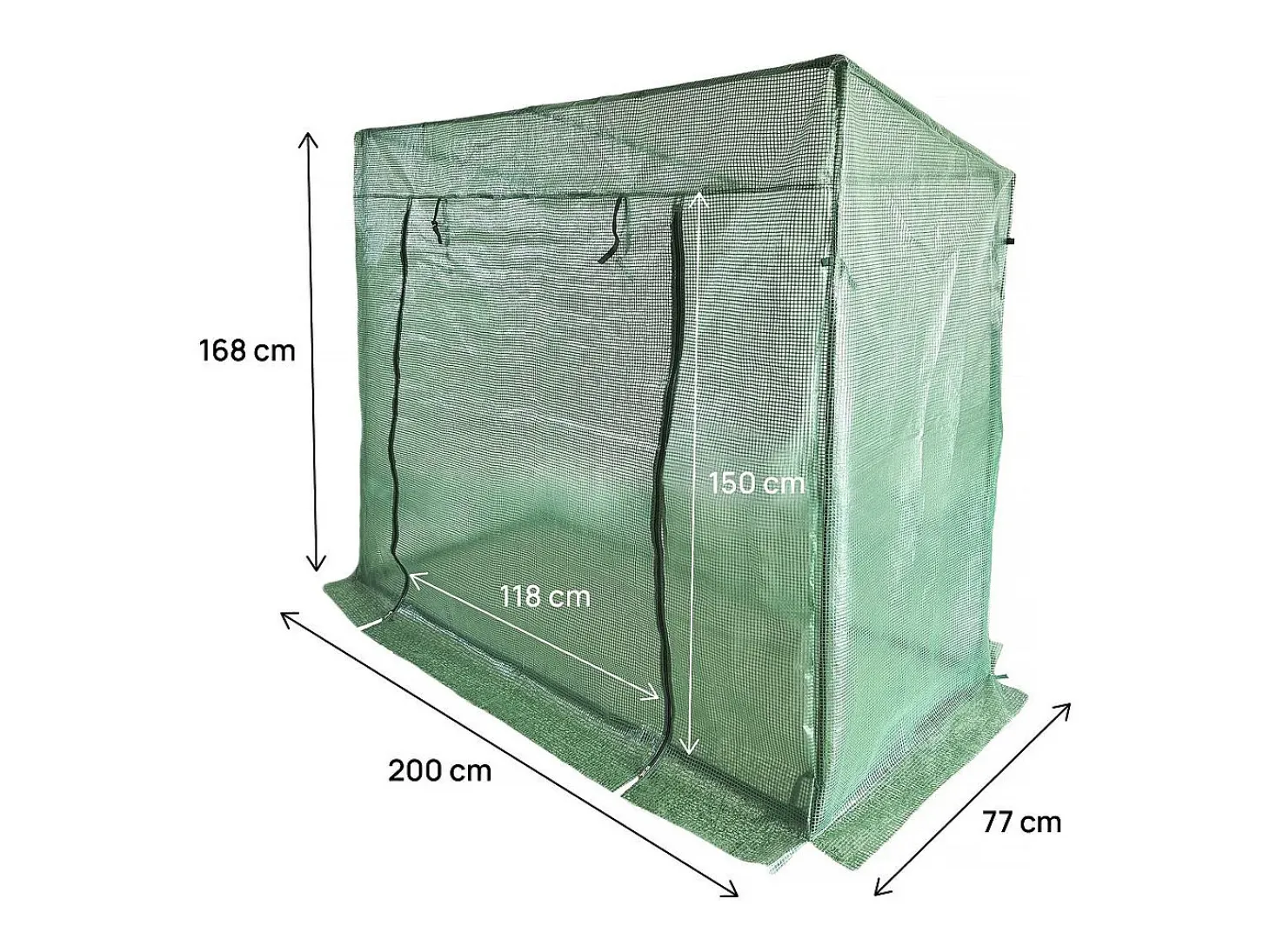 Estufa de tomate "Lys" para jardim - 1,6 m² - 130 g - Verde