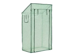 Estufa de tomate Marzano em aço e polietileno com porta e 2 janelas com fecho de correr 100 x 60 x 143-174 cm verde 03_0008259