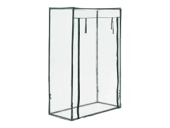 Estufa de tomate Terzigno em aço e PVC com porta com zíper 100 x 50 x 150 cm 03_0008260