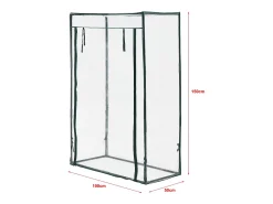 Estufa de tomate Terzigno em aço e PVC com porta com zíper 100 x 50 x 150 cm 03_0008260