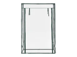 Estufa de tomate Terzigno em aço e PVC com porta com zíper 100 x 50 x 150 cm 03_0008260