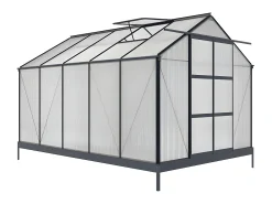 Estufa Jardim policarbonato 9m² COROLLEII com base Antracite