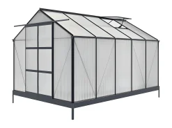 Estufa Jardim policarbonato 9m² COROLLEII com base Antracite