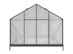 Estufa Jardim Policarbonato-13m² KALIDA base aço -Antracite