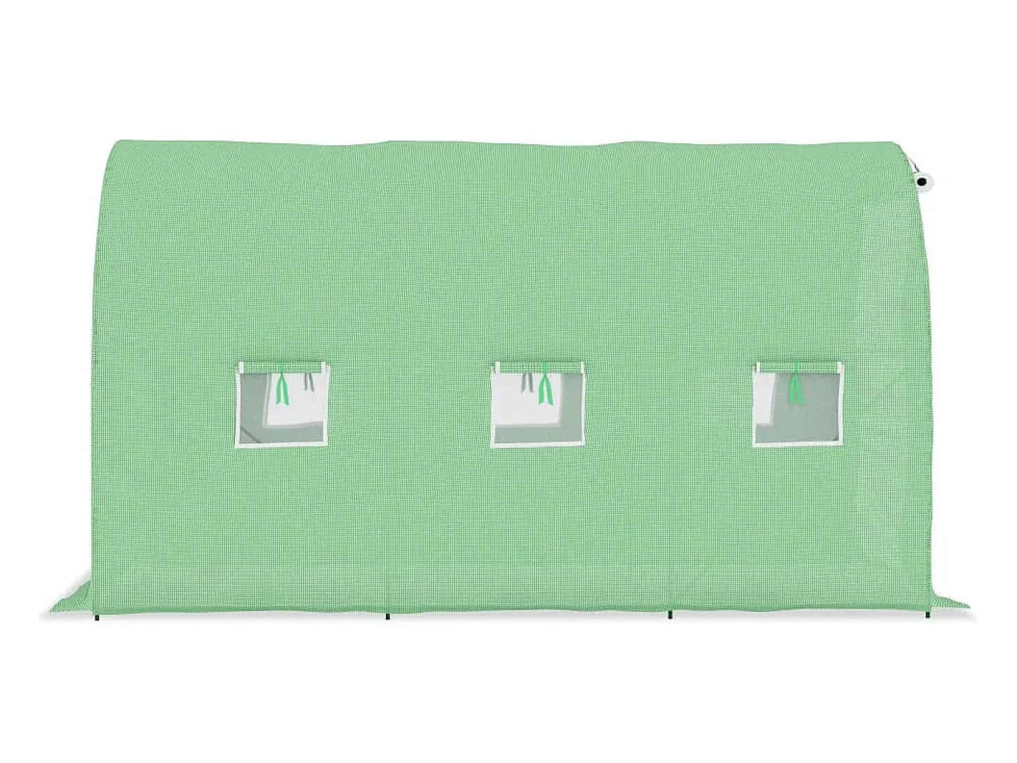Estufa tipo tenda para plantas flores e hortaliças 6,86 m² 3,43 x 2 x 2 m verde 02_0044452
