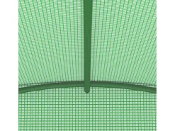 Estufa tipo tenda para plantas flores e hortaliças 6,86 m² 3,43 x 2 x 2 m verde 02_0044452