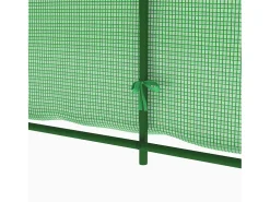 Estufa tipo tenda para plantas flores e hortaliças 6,86 m² 3,43 x 2 x 2 m verde 02_0044452