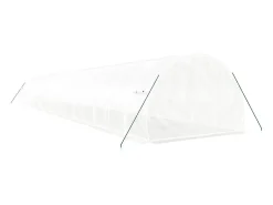 Estufa tipo tenda para plantas flores e hortaliças com estrutura de aço 54 m² 18 x 3 x 2 m branca 02_0044605