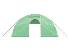 Estufa tipo tenda para plantas flores e hortaliças com estrutura de aço 96 m² 24 x 4 x 2 m verde 02_0044646