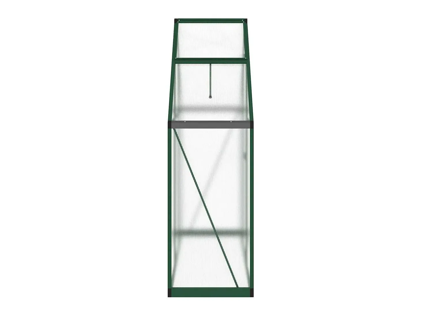 Estufa tipo tenda para plantas flores e hortaliças com estrutura de base 169 x 58 x 195 cm alumínio verde 02_0044493