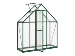Estufa tipo tenda para plantas flores e hortaliças com estrutura de base 169 x 58 x 195 cm alumínio verde 02_0044493
