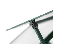 Estufa tipo tenda para plantas flores e hortaliças com estrutura de base 169 x 58 x 195 cm alumínio verde 02_0044493