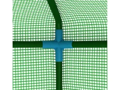 Estufa tipo tenda para plantas flores e hortaliças com prateleiras de aço 227 x 223 cm verde 02_0044649