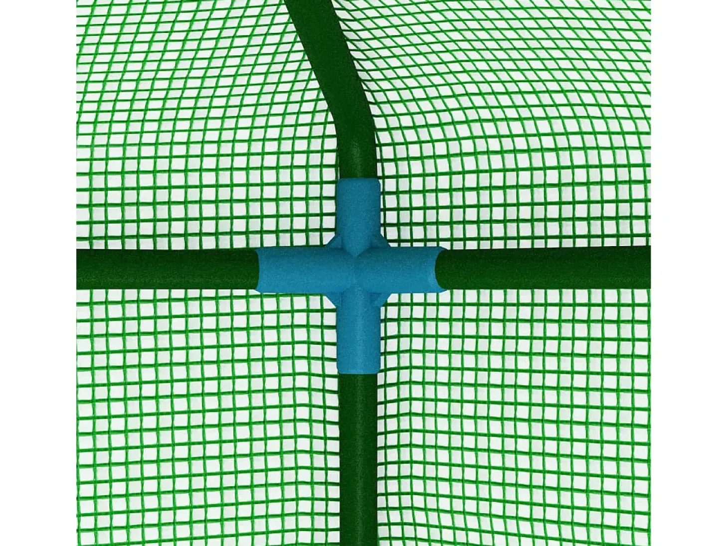 Estufa tipo tenda para plantas flores e hortaliças com prateleiras de aço 227 x 223 cm verde 02_0044649