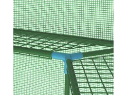 Estufa tipo tenda para plantas flores e hortaliças com prateleiras de aço 227 x 223 cm verde 02_0044649