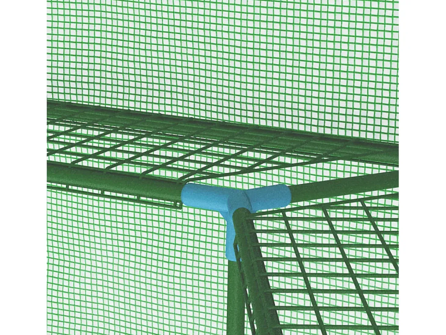 Estufa tipo tenda para plantas flores e hortaliças com prateleiras de aço 227 x 223 cm verde 02_0044649