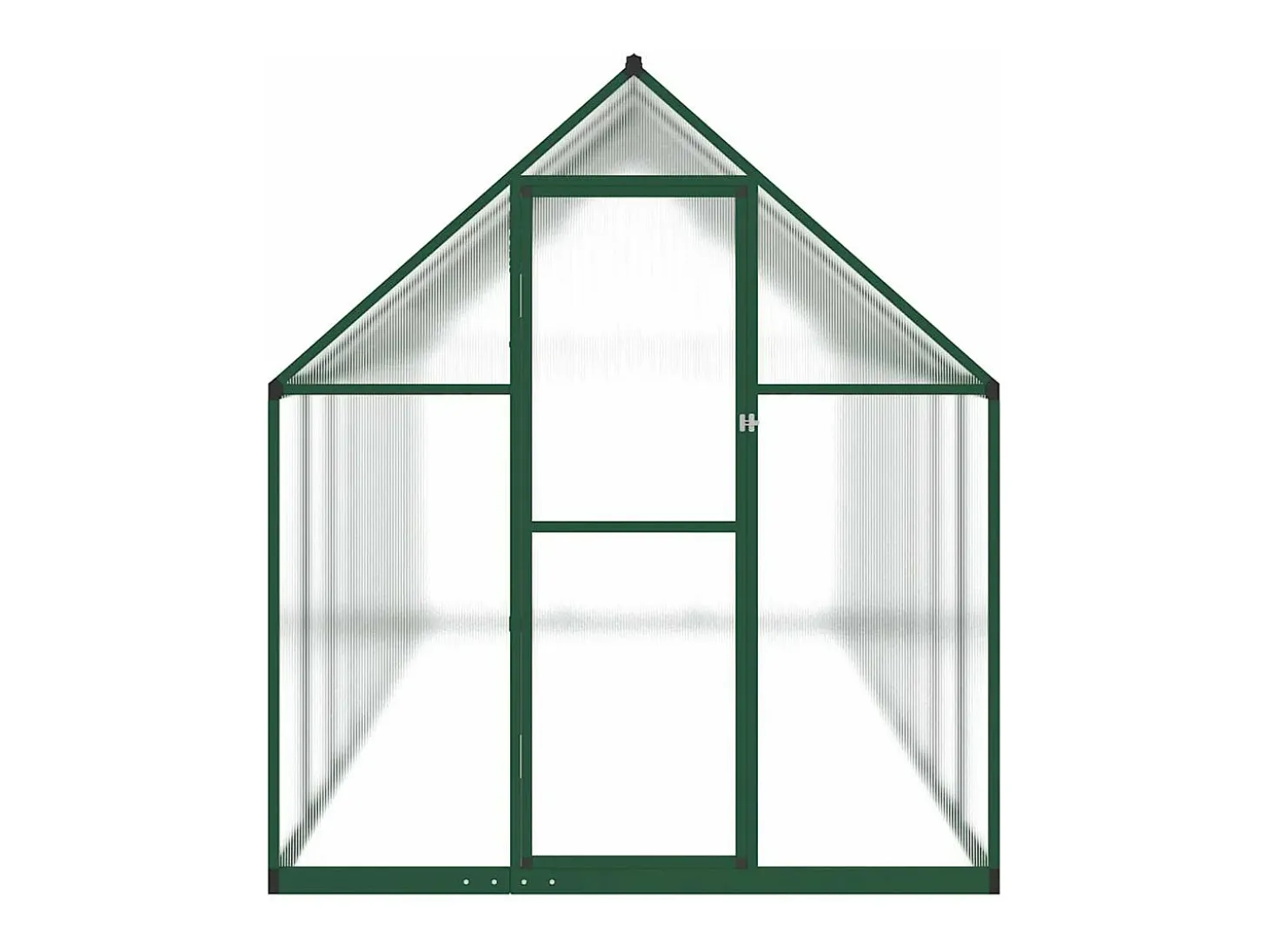 Estufa tipo tenda para plantas flores e hortaliças com estrutura de base 445 x 169 x 195 cm alumínio verde 02_0044506
