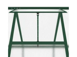 Estufa tipo tenda para plantas flores e hortaliças com estrutura de base 445 x 169 x 195 cm alumínio verde 02_0044506