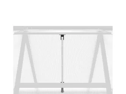 Estufa tipo tenda para plantas flores e hortaliças com base prateada 224 x 169 x 195 cm alumínio prata 02_0044521