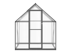 Estufa tipo tenda para plantas flores e hortaliças com estrutura de base 169 x 114 x 195 cm alumínio antracite 02_0044484
