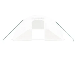 Estufa tipo tenda para plantas flores e hortaliças com estrutura de aço 40 m² 10 x 4 x 2 m branca 02_0044585