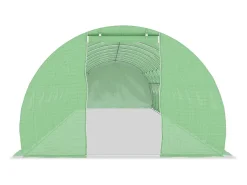 Estufa tipo tenda para plantas flores e hortaliças 45 m² 15 x 3 x 2 m verde 02_0044450